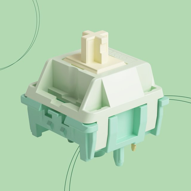 Akko Deep Clack Tactile Switches Multicolor 5-Pin vorab geschmiert mit 58gf Druckkraft und 3,5 mm Pretravel für mechanische Tastaturen - Bild 1