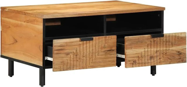 vidaXL Couchtisch aus Akazienmassivholz in Braun, rechteckig, B/T/H: 80 x 54 x 40 cm - Bild 1