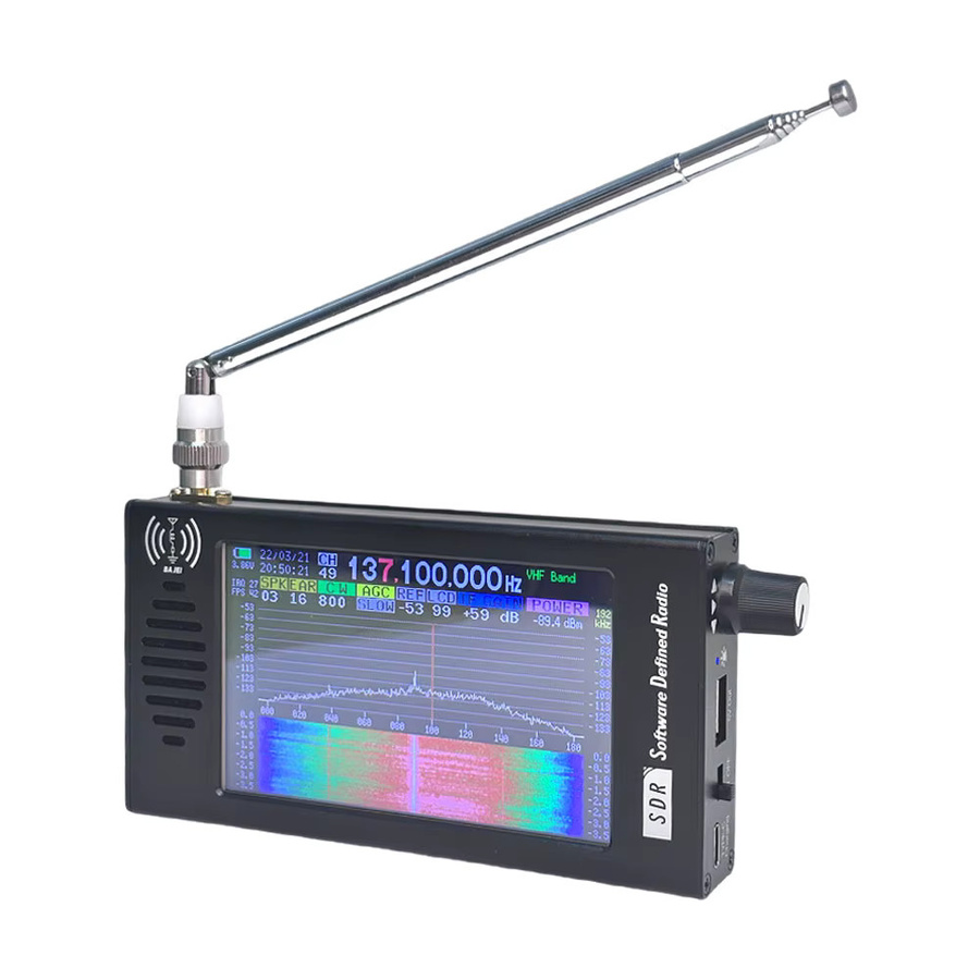 HTOOL SDR Kurzwelle Funkempfänger Transceiver mit DSP digitaler Frequenzmodulation und Verstärker in Schwarz - Bild 2