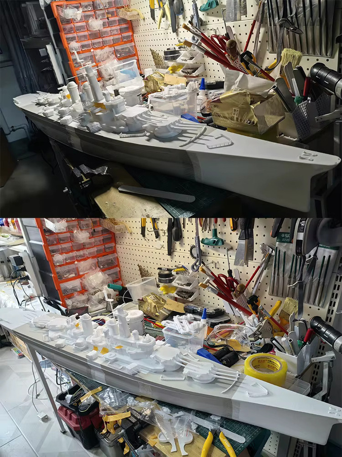 Montana Schlachtschiff, RC Modell Kit, 1:200, ferngesteuert - Bild 5