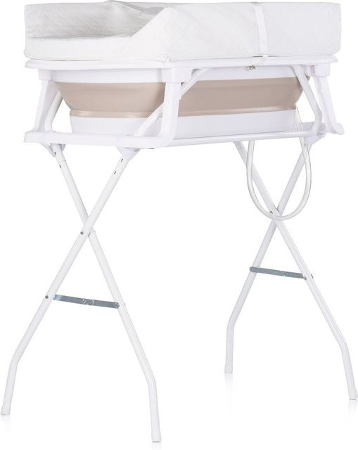 Chipolino Sonata 2 in 1 Babywanne und Wickeltisch mit Thermometer, faltbar, beige, bis 11 kg - Bild 1