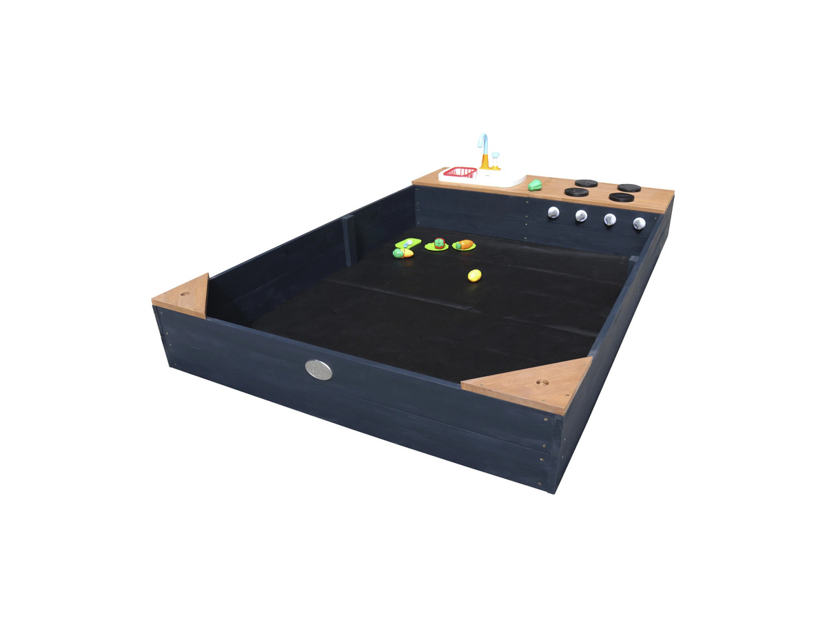 AXI Sandkasten Kelly mit Spielküchenzeile Anthrazit Braun B/H/L: 115 x 22 x 180 cm - Bild 2