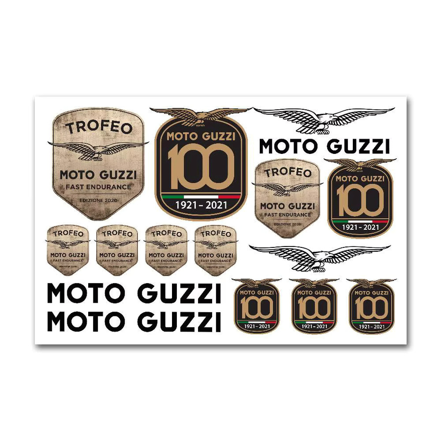 M-Moto G-Guzzi Vinyl-Aufkleber für Motorrad, Auto und Laptop, Breite: 20,0 cm, Höhe: 20,0 cm - Bild 3