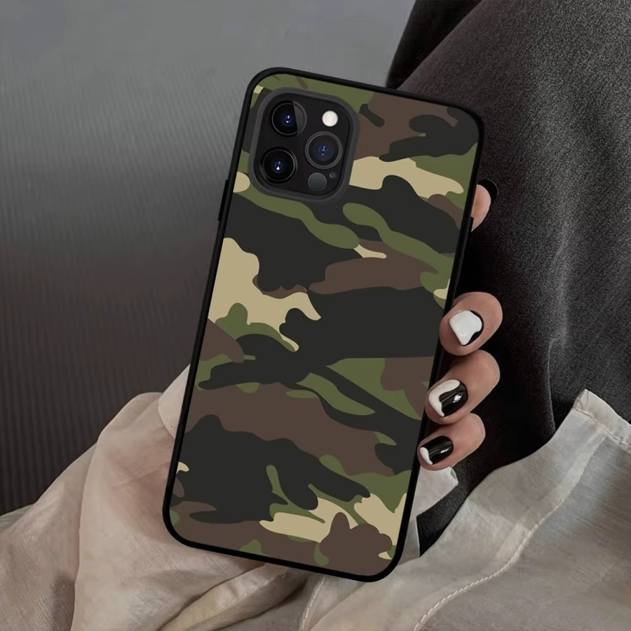 Moetch Silikon Handyhülle im Camouflage Militär-Look für iPhone 15 14 13 12 11 Pro Max XR XS Softcase in Multicolour - Bild 2