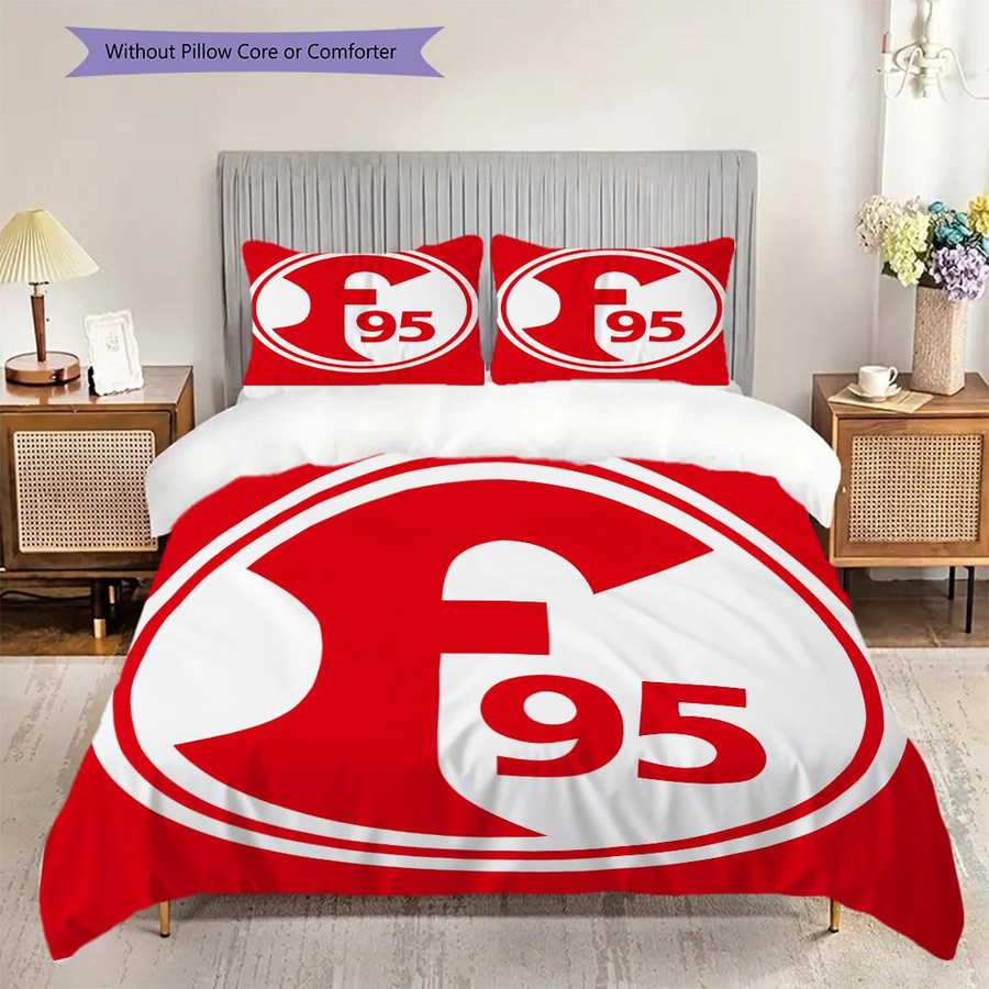 Manus Home Bettwäsche Set Fortuna Düsseldorf mit 1 Bettbezug und 2 Kissenbezügen, B/H: 155 x 200 cm - Bild 1