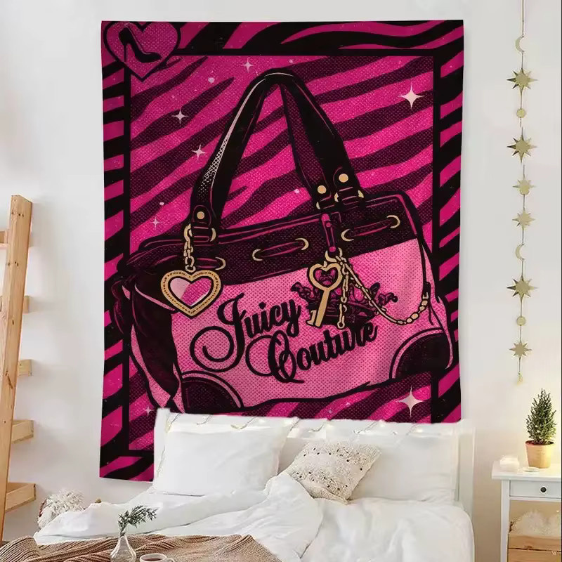 VIKAMA J-Juicy Anime Wandbehang mit floralem Hippie-Blumen-Design in Multicolour, B/H: 90 x 60 cm - Bild 3
