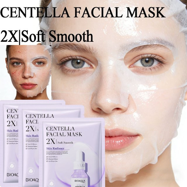 BIOAQUA Centella Kollagen Gesichtsmaske, Hyaluronsäure, Unisex - Bild 1