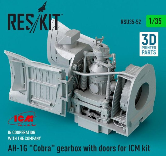 ICM AH-1G Cobra gearbox with doors, Fahrzeug, Kunststoff, Grau - Bild 1