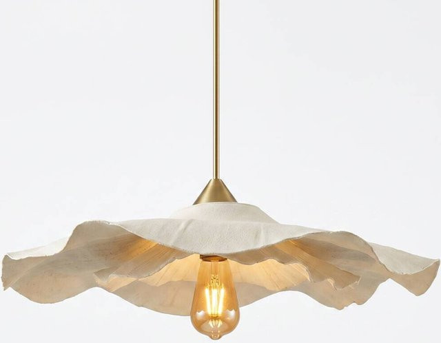 Opviq Pendelleuchte aus Kunststoff in Weiß, modern, E27, Höhe: 80 cm, Breite: 58 cm, Tiefe: 58 cm - Bild 1