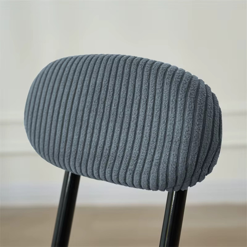 2er-Set WANERQU Jacquard Hockerbezüge gestreift für runde Barhocker und Esszimmerstühle - Bild 2