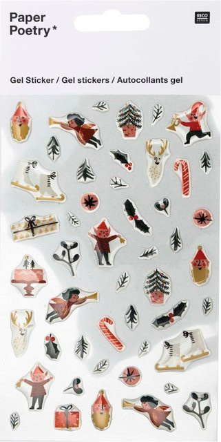 Rico Design Paper Poetry Gelsticker Jolly Christmas Classic - Bild 1