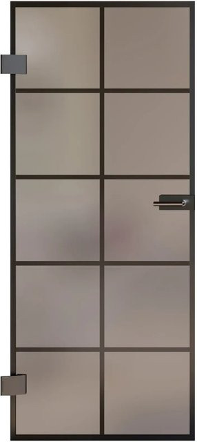 Skyscope Portal Drehtür-Set Slimwork Typ 8 mit satiniertem Glas, Breite: 70,9 cm, Höhe: 209,7 cm - Bild 1