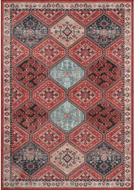 Wucifang Shoes Vintage Teppich in Mehrfarbig, maschinenwaschbar und rutschfest, B/T: 80 x 50 cm - Bild 1