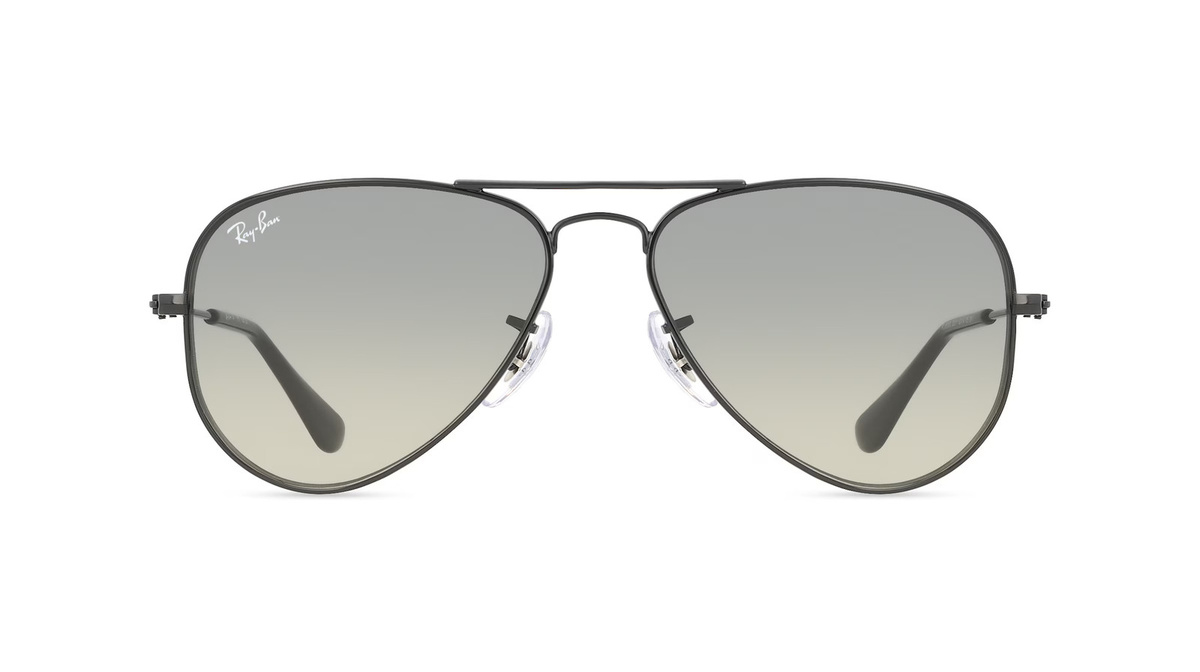 Ray-Ban RJ 9506S Sonnenbrille Kinder, Vollrand, Aviator, Metall, schwarz, grau - Bild 1
