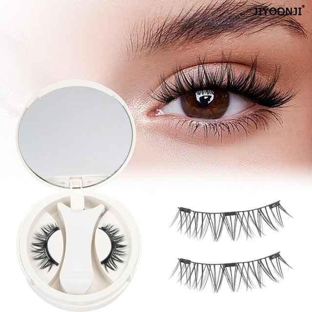 JIYOONJI Magnetisches Wimpern-Set mit Pinzette, 3 Stile, Unisex, Natürlich - Bild 1