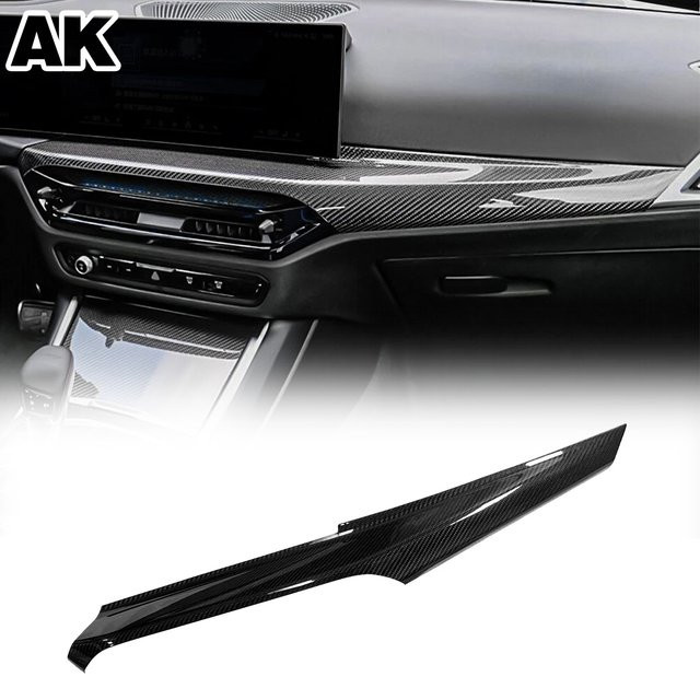 Metyoucar Dashboard Abdeckung aus echtem Carbon für BMW 2er 3er 4er Serie G42 G20 G22 G28 M2 G87 M3 G80 M4 G82 ab 2025 LHD, Schwarz - Bild 1