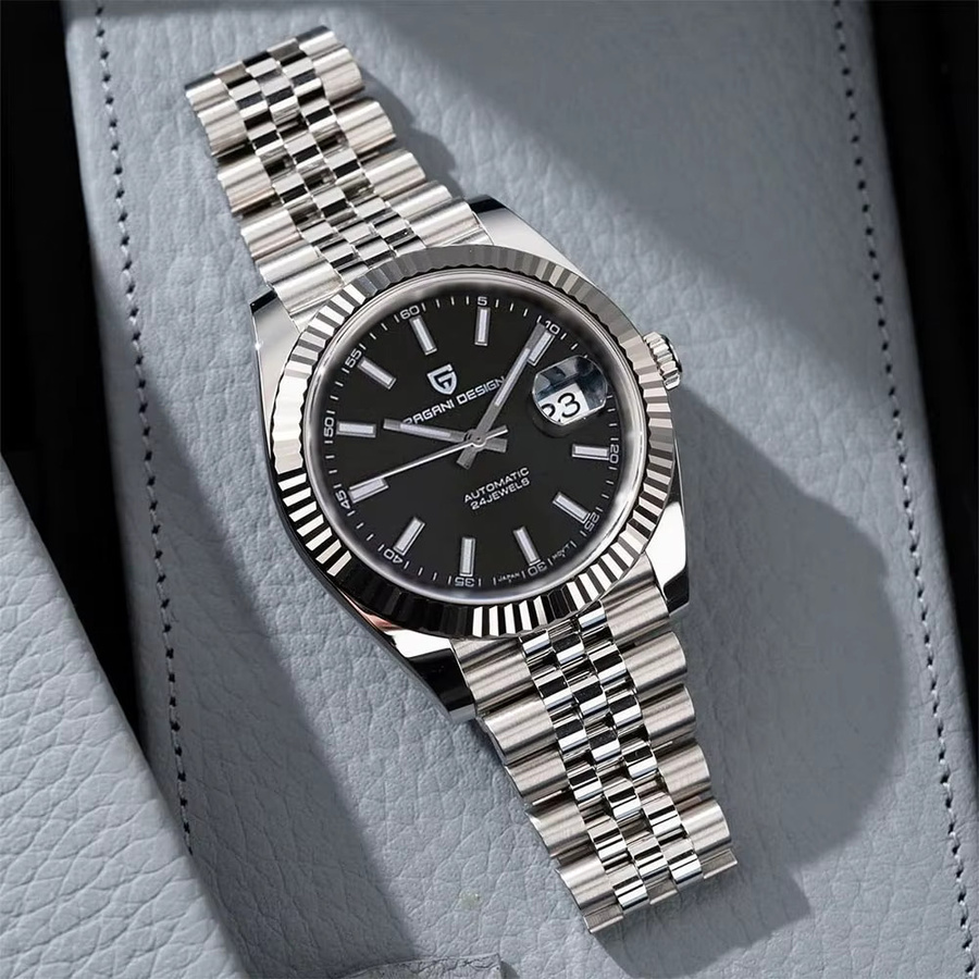 PAGANI DESIGN Automatik-Armbanduhr Edelstahl, Grün, Herren - Bild 3