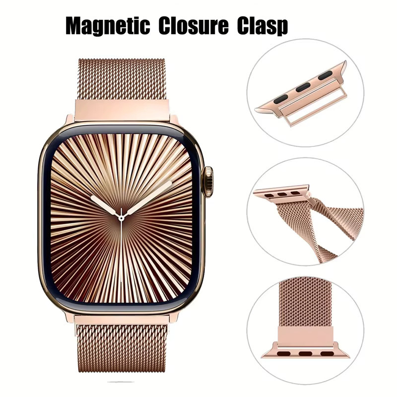 Milanaise-Schlaufe für Apple Watch-Bänder, Metallarmband - Bild 2