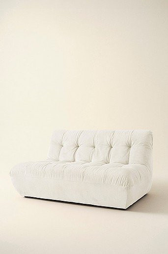 Jotex KELSO Sofa 2-Sitzer modern in Weiß mit Stoffbezug und Schaumstoffpolsterung B/T/H: 145 x 76 x 100 cm - Bild 1