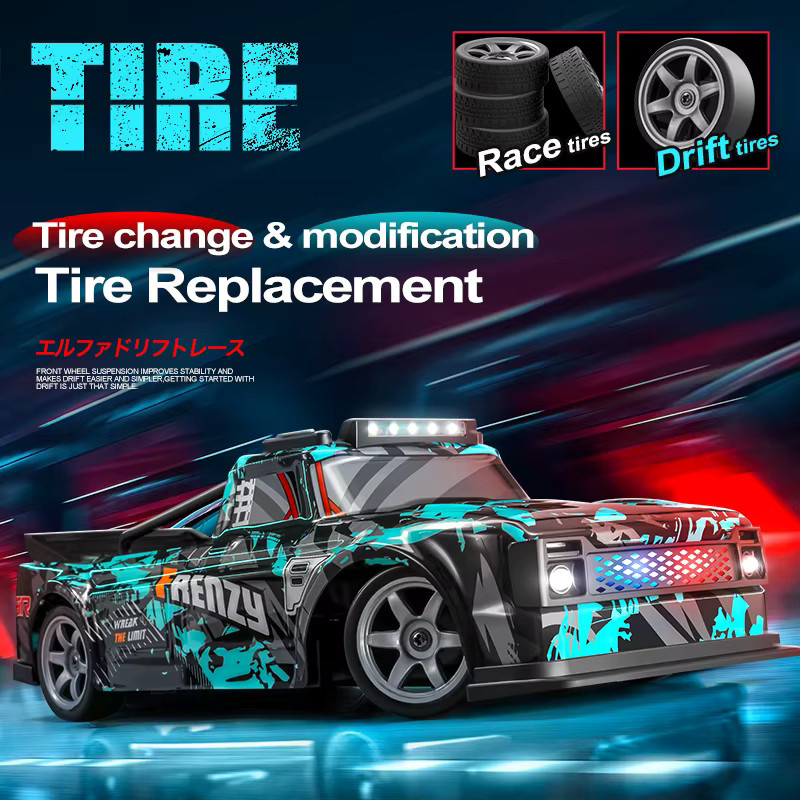 JJRC 1:16 4WD RC Off-Road Drift Car, mit LED-Licht, Rennspielzeug - Bild 3