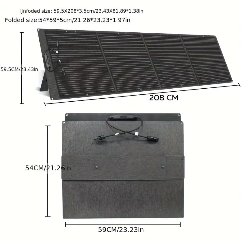 Sukflow Solarpanel Faltbar 200 W Monokristallines Solarladegerät Schwarz für Camping und Outdoor - Bild 6