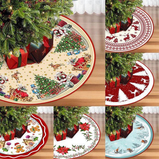 VIKAMA Weihnachtsbaum Rock Kissen Multicolor für drinnen und draußen - Bild 1