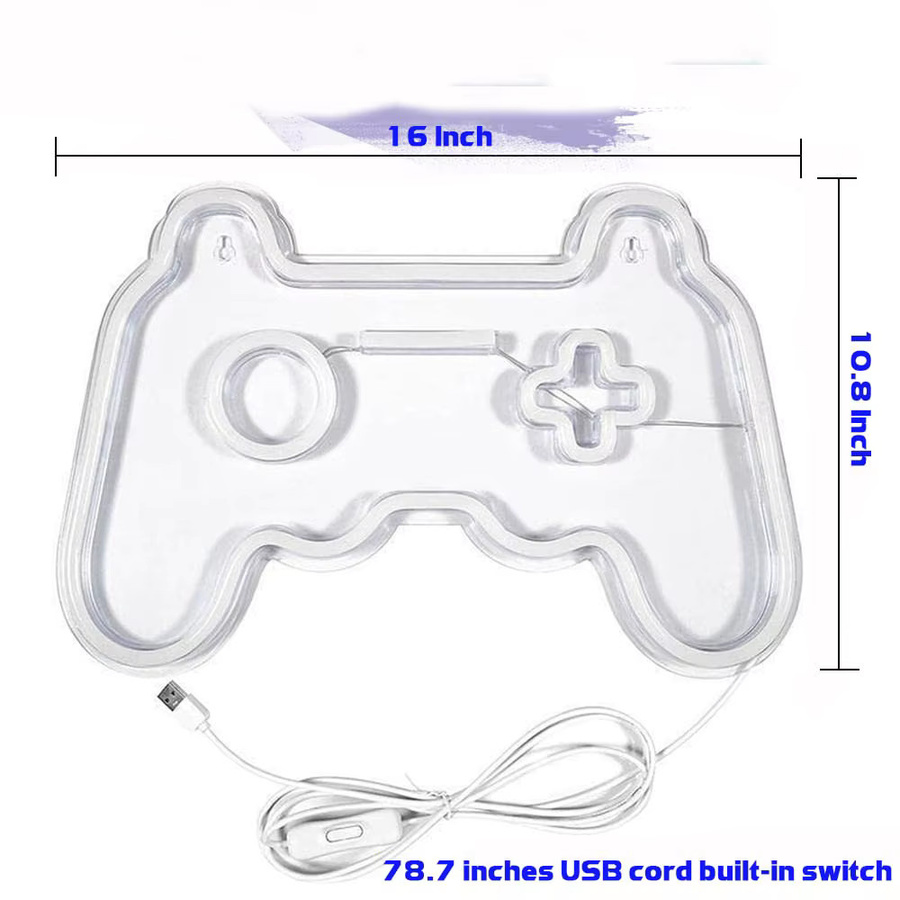 Mrs win LED Gamepad Nachtlampe mit RGB-Beleuchtung für Gamer und Teenager zur Wanddekoration - Bild 2