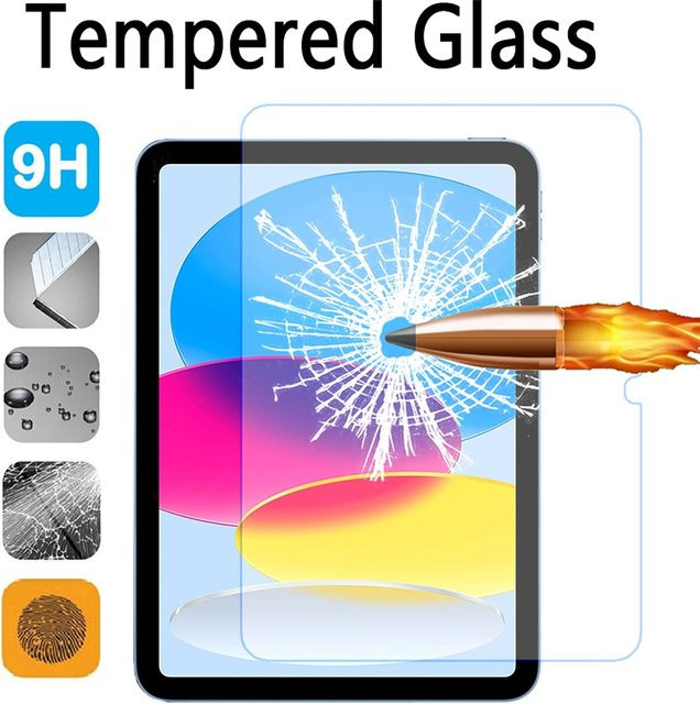 Transparentes gehärtetes Glas als Displayschutzfolie für Apple iPad Pro 11, 12,9, iPad Air 5, 4, 3, iPad 10, 9, 8, 7 und iPad Mini 6 - Bild 1