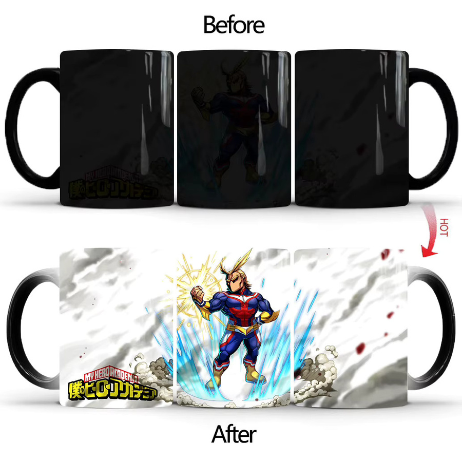 Bandai My Hero Academia Farbwechsel-Becher aus Keramik, Thermosensitiver Anime-Becher in Multicolour - Bild 2