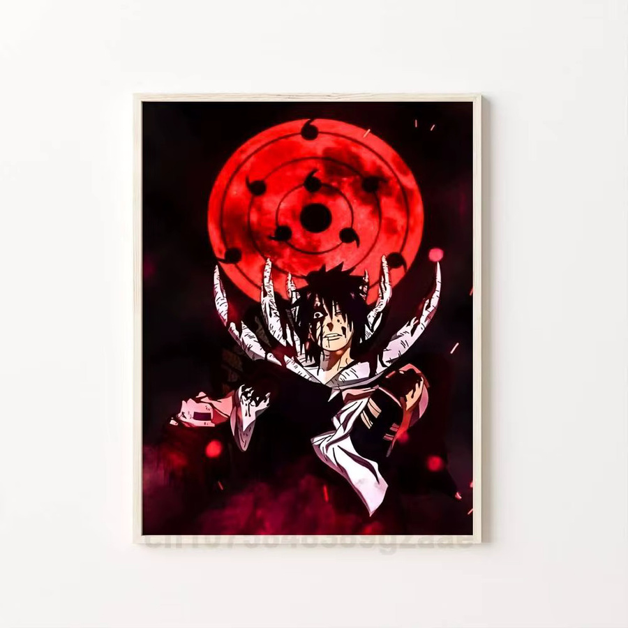 Naruto Anime Manga-Poster U-Uchiha Obito Vintage Wandkunst-Dekoration aus Papier - Bild 7