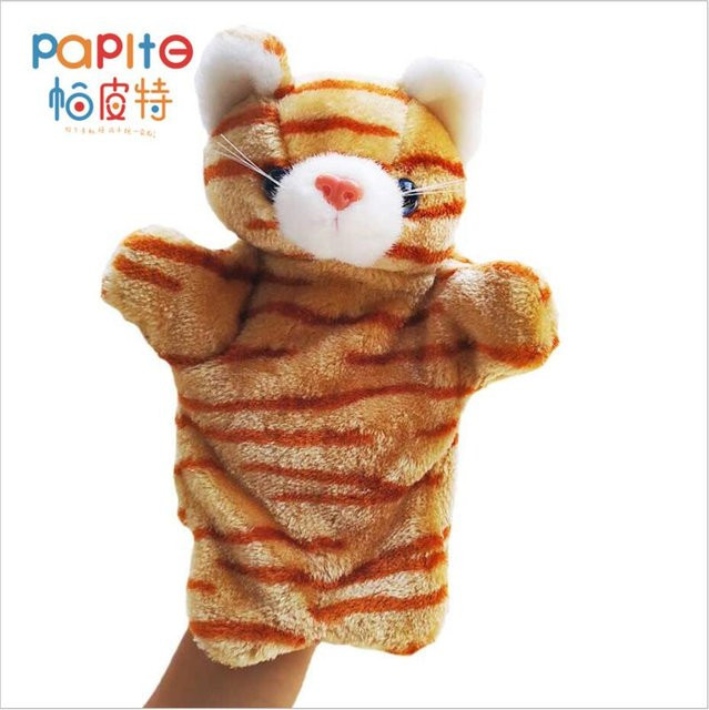 Linyi toy Katze Handpuppe, Plüsch / Textil, Rosa / Pink, Bunt / Mehrfarbig - Bild 1