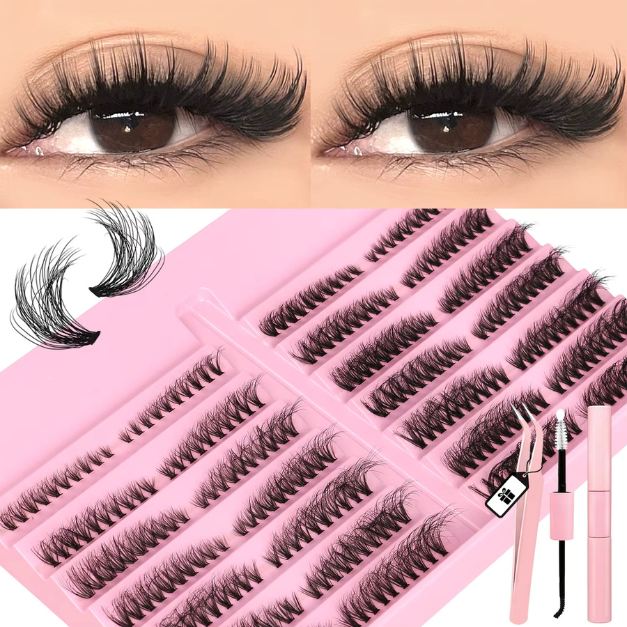 Lasvirey Wimperncluster-Set Katzenaugen-Wimpernverlängerung, Unisex - Bild 2