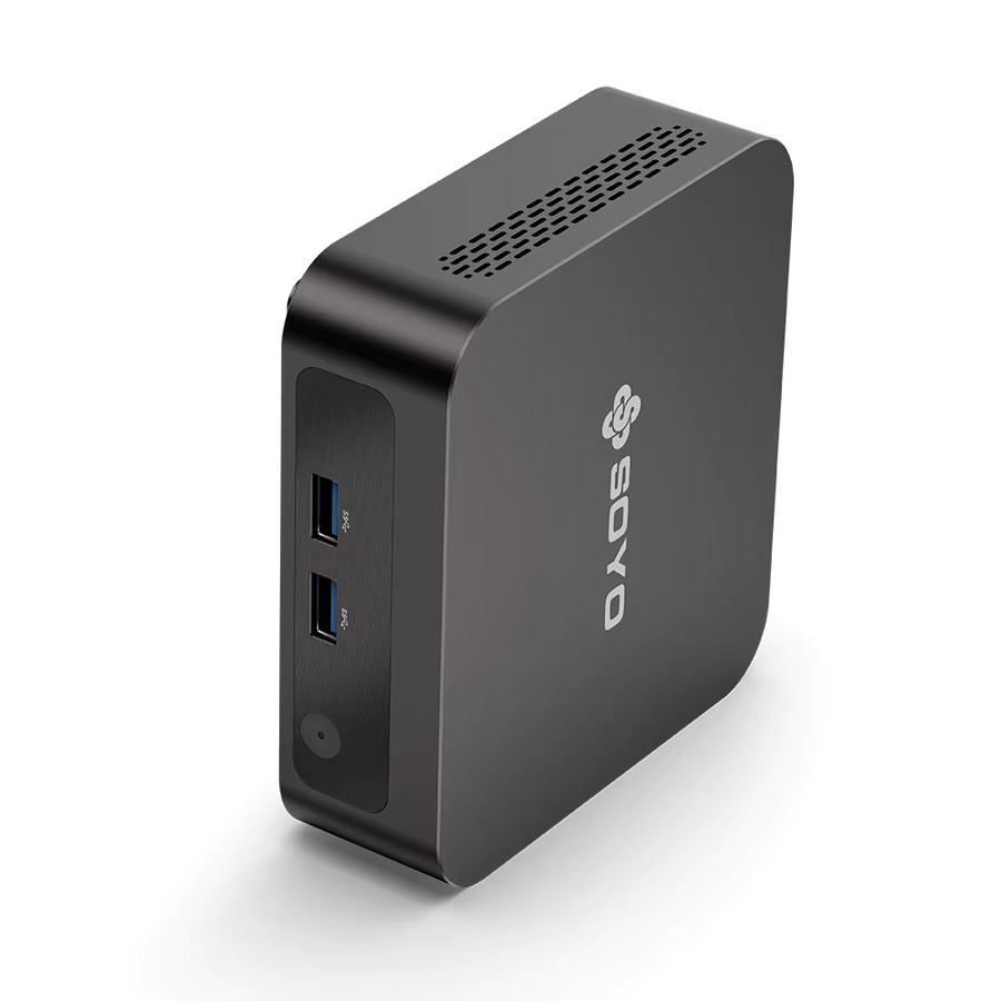 SOYO Y5 Plus Mini-PC mit Intel Core i7 Prozessor, Windows 11 Pro, 8GB RAM, 128GB M.2 SSD, Dual-4K-Display Unterstützung via USB-C, Schwarz - Bild 3