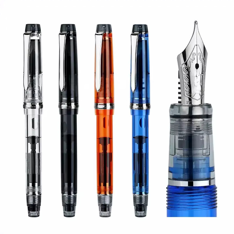 Pilot Custom Heritage 92 Kolbenfüllfederhalter Transparent Blau - Bild 6