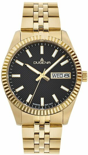 Dugena Vento Herrenuhr, Quarz, Edelstahl, Schwarz, 40 mm, 10 ATM - Bild 1