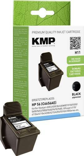 KMP Druckerpatrone kompatibel mit HP 56 C6656AE in Schwarz - Bild 1