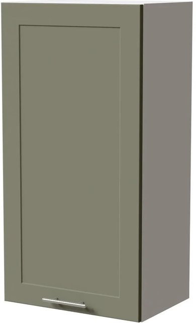 Feldmann-Wohnen Hängeschrank Oslo W4/50 Küchenschrank in Weiß und Reed Green Matt mit Soft-Close-Türen, B/T/H: 50 x 32,5 x 96 cm - Bild 1