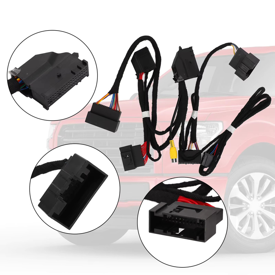 PNP-Konvertierungskabelbaum HC3Z 19A387 B für Ford Edge Fusion SYNC 1 auf SYNC 3-System, 4 Zoll auf 8 Zoll, Schwarz - Bild 3