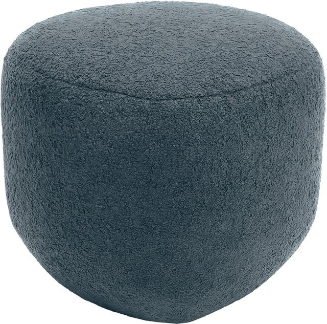 DELUKE Sitzhocker SUMIR Polsterhocker aus Stoff in Dunkelgrau, H x B x T: 32 x 52 x 48 cm - Bild 1