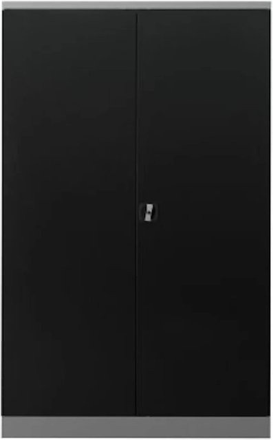 PROREGAL Stahlschrank Bee mit 4 Fachböden und Schließsystem, Grau-Anthrazit, H x B x T: 195 x 120 x 60 cm - Bild 1