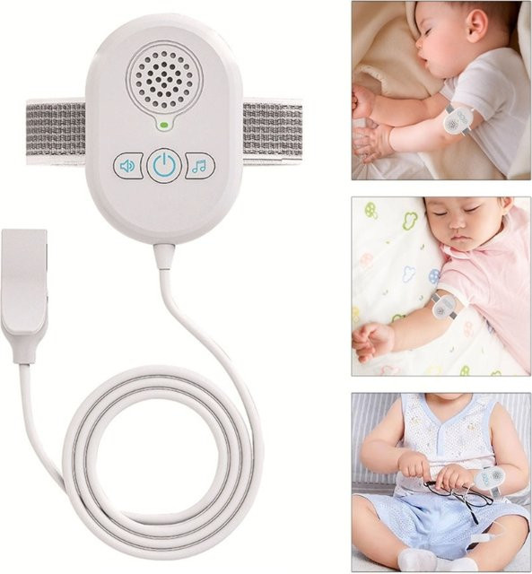 Wiederaufladbarer Nachturinalalarm Typ C mit Vibration und lautem Alarm für Kinder, Erwachsene und Senioren, Farbe: Weiß - Bild 1