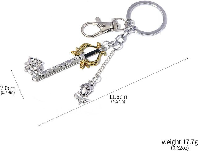 Kingdom Hearts Sora Keyblade Anhänger, grau, Unisex - Bild 1