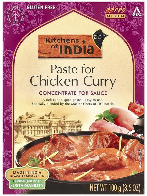 Kitchens of India Hähnchencurry Paste mittelscharf 100 g - Bild 1