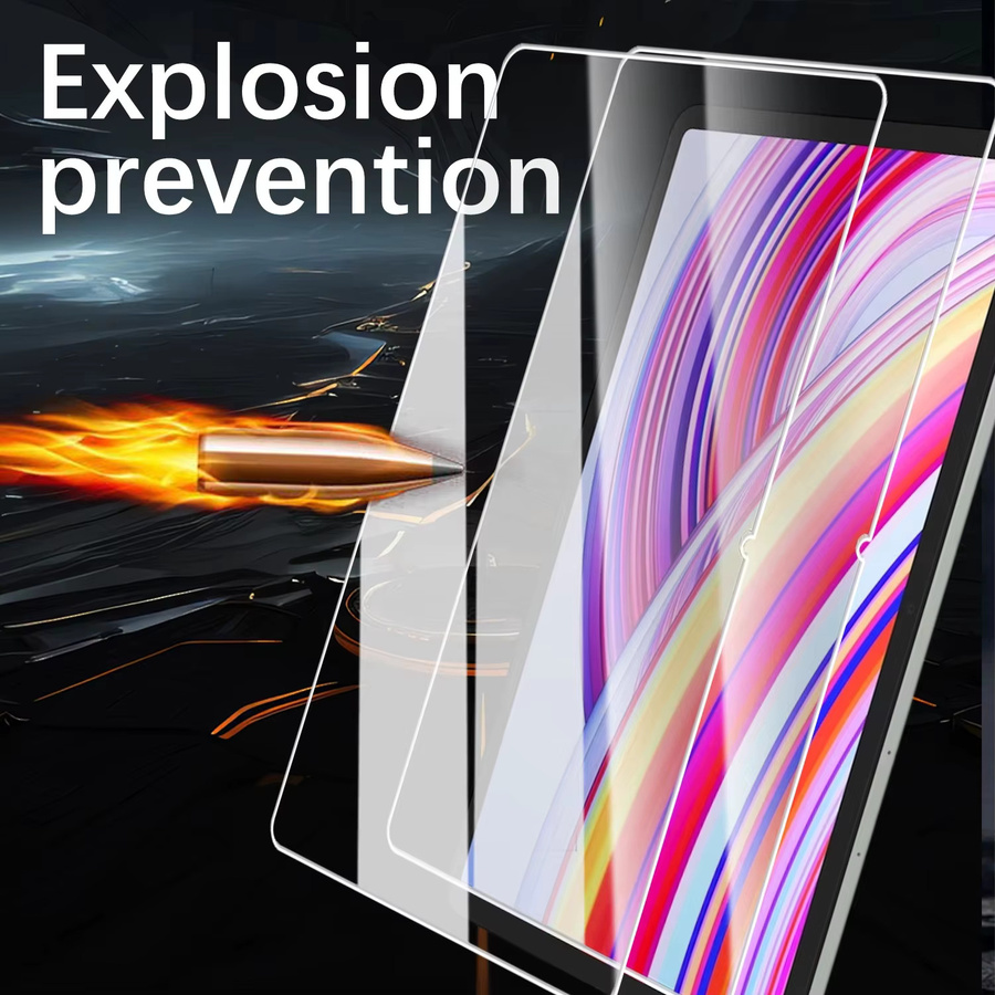 Staubfreier Displayschutz aus gehärtetem Glas für Xiaomi Pad 7, Pad 7 Pro, Redmi Pad Pro und weitere Modelle, transparent - Bild 4