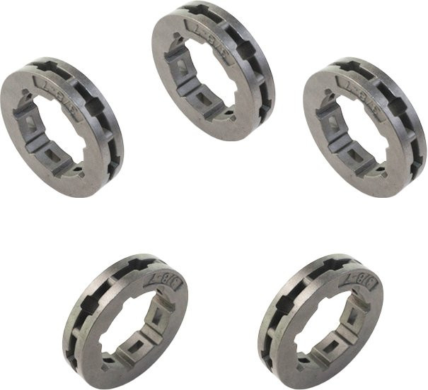 5er Set Husqvarna Kettenradfelgen 3/8 7T für Kettensägen Modelle 254 257 260 262 263 266 268 272 280 281 285 288 298 480 3120XP JUNGLE und L-65 - Bild 1