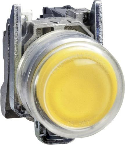 Schneider Electric XB4BP51 Drucktaster gelb, tastend, 600 V 6 A, IP66 IP67, B/T/H: 30 x 61 x 47 mm - Bild 1