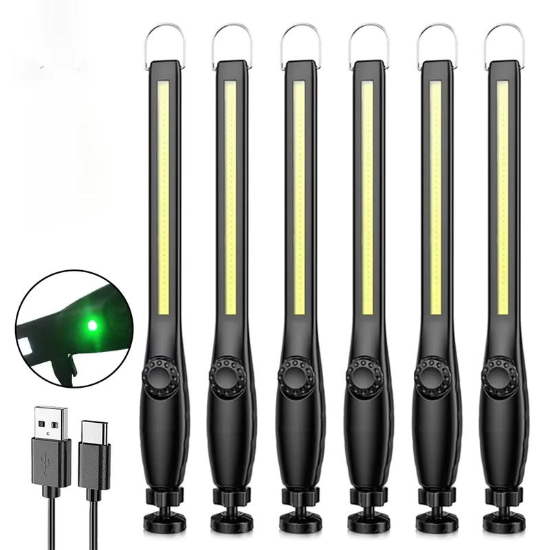 ZHIYU COB LED Taschenlampe mit Magnet und USB-Aufladung, Schwarz - Bild 6