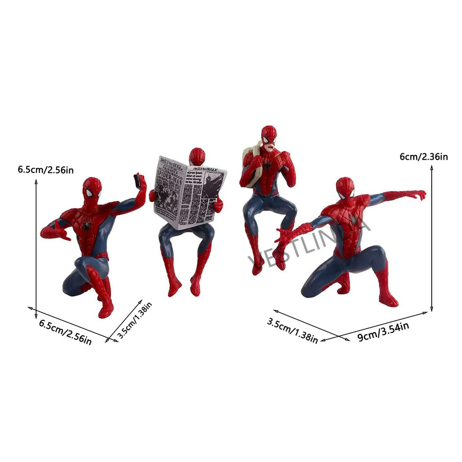 BEAST KINGDOM Spiderman Superhelden-Mini-Figuren, Action-Sammlerstück Statue, 7-9 cm - Bild 6