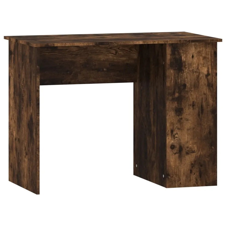 vidaXL Schreibtisch in Räuchereiche, modern, Farbe: Braun, B/T/H: 100 x 55 x 75 cm - Bild 2