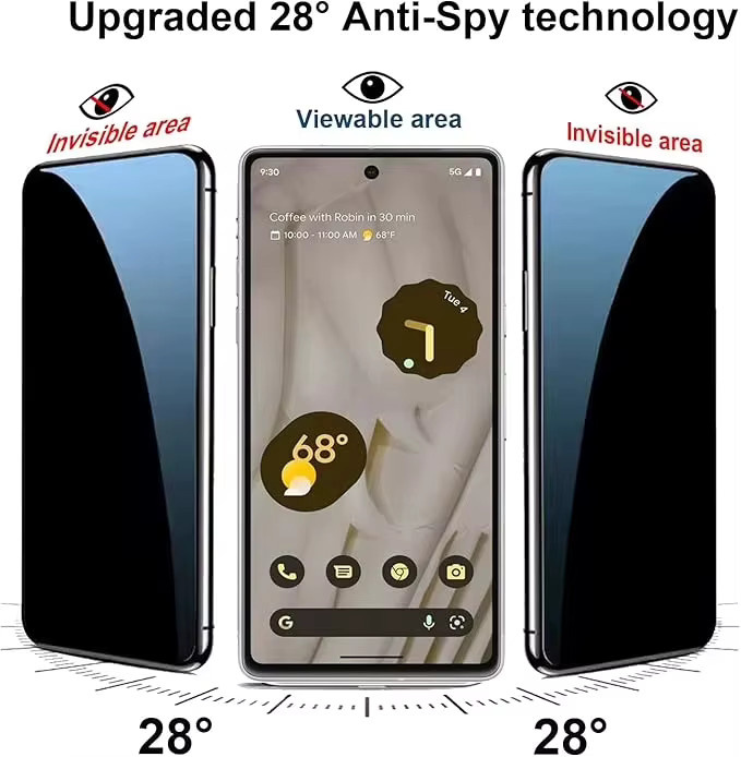 Anti-Spy Hydrogel Privatsphäre Displayschutzfolie für Samsung Galaxy A56 5G A55 5G A54 A16 5G A15 A36 5G A05 A35 A26 A06 A24 A25 - Bild 3